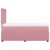 Produktbild 5 för Ramsäng med madrass rosa 120x200 cm sammet
