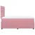 Produktbild 5 för Ramsäng med madrass rosa 120x200 cm sammet