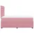 Produktbild 5 för Ramsäng med madrass rosa 120x200 cm sammet
