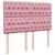 Produktbild 7 för Ramsäng med madrass rosa 140x190 cm sammet