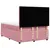 Produktbild 6 för Ramsäng med madrass rosa 140x190 cm sammet