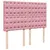 Produktbild 7 för Ramsäng med madrass rosa 140x190 cm sammet