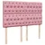 Produktbild 7 för Ramsäng med madrass rosa 140x200 cm sammet
