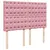 Produktbild 7 för Ramsäng med madrass rosa 140x200 cm sammet