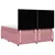 Produktbild 6 för Ramsäng med madrass rosa 180x200 cm sammet
