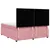 Produktbild 6 för Ramsäng med madrass rosa 180x200 cm sammet