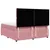 Produktbild 6 för Ramsäng med madrass rosa 180x200 cm sammet