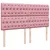 Produktbild 7 för Ramsäng med madrass rosa 180x200 cm sammet