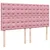 Produktbild 7 för Ramsäng med madrass rosa 180x200 cm sammet