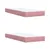 Produktbild 10 för Ramsäng med madrass rosa 200x200 cm sammet