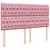 Produktbild 7 för Ramsäng med madrass rosa 200x200 cm sammet