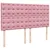 Produktbild 7 för Ramsäng med madrass rosa 200x200 cm sammet