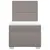Produktbild 6 för Ramsäng med madrass taupe 80x200 cm tyg
