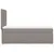 Produktbild 11 för Ramsäng med madrass taupe 80x200 cm tyg