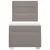Produktbild 6 för Ramsäng med madrass taupe 80x200 cm tyg