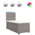 Produktbild 2 för Ramsäng med madrass taupe 80x200 cm tyg