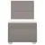 Produktbild 6 för Ramsäng med madrass taupe 90x190 cm tyg