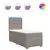 Produktbild 2 för Ramsäng med madrass taupe 90x190 cm tyg