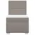 Produktbild 6 för Ramsäng med madrass taupe 90x200 cm tyg