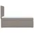 Produktbild 11 för Ramsäng med madrass taupe 90x200 cm tyg