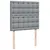 Produktbild 7 för Ramsäng med madrass ljusgrå 90x200 cm tyg