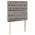 Produktbild 7 för Ramsäng med madrass taupe 100x200 cm tyg