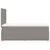 Produktbild 11 för Ramsäng med madrass taupe 120x200 cm tyg