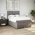 Produktbild 4 för Ramsäng med madrass taupe 140x200 cm tyg