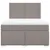 Produktbild 6 för Ramsäng med madrass taupe 160x200 cm tyg