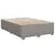 Produktbild 8 för Ramsäng med madrass taupe 160x200 cm tyg