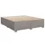Produktbild 8 för Ramsäng med madrass taupe 180x200 cm tyg