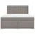 Produktbild 6 för Ramsäng med madrass taupe 180x200 cm tyg