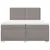 Produktbild 6 för Ramsäng med madrass taupe 200x200 cm tyg