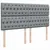 Produktbild 7 för Ramsäng med madrass ljusgrå 200x200 cm tyg