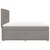 Produktbild 11 för Ramsäng med madrass taupe 200x200 cm tyg