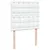 Produktbild 7 för Ramsäng med madrass vit 90x190 cm konstläder