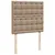 Produktbild 7 för Ramsäng med bäddmadrass cappuccino 90x190 cm konstläder