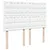 Produktbild 7 för Ramsäng med madrass vit 140x190 cm konstläder