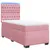 Produktbild 3 för Ramsäng med madrass rosa 80x200 cm sammet