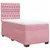 Produktbild 6 för Ramsäng med madrass rosa 80x200 cm sammet