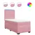 Produktbild 2 för Ramsäng med madrass rosa 90x190 cm sammet