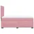 Produktbild 12 för Ramsäng med madrass rosa 90x190 cm sammet