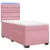 Produktbild 3 för Ramsäng med madrass rosa 90x190 cm sammet