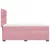 Produktbild 12 för Ramsäng med madrass rosa 90x190 cm sammet