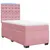 Produktbild 3 för Ramsäng med madrass rosa 90x190 cm sammet