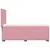 Produktbild 12 för Ramsäng med madrass rosa 90x190 cm sammet