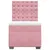 Produktbild 7 för Ramsäng med madrass rosa 90x190 cm sammet