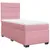 Produktbild 5 för Ramsäng med madrass rosa 90x200 cm sammet