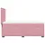 Produktbild 11 för Ramsäng med madrass rosa 90x200 cm sammet