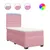Produktbild 2 för Ramsäng med madrass rosa 100x200 cm sammet
